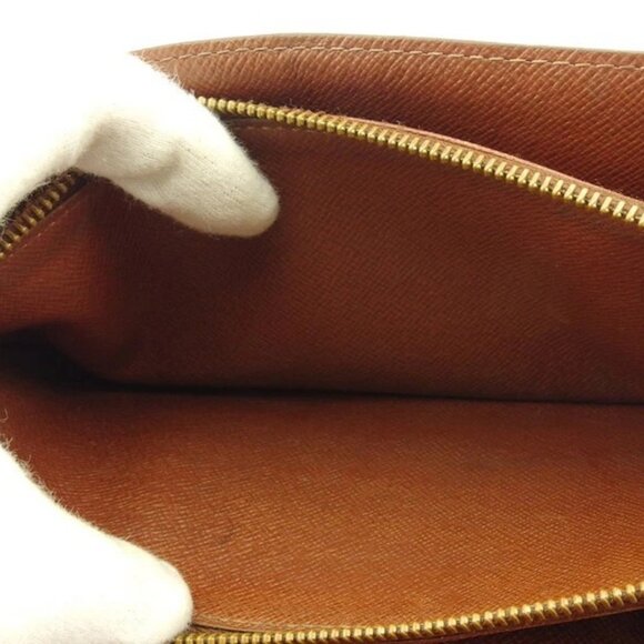 LOUIS VUITTON Long Wallet Monogram Beige Monogram Canvas Authentic Used - Picture 9 of 12